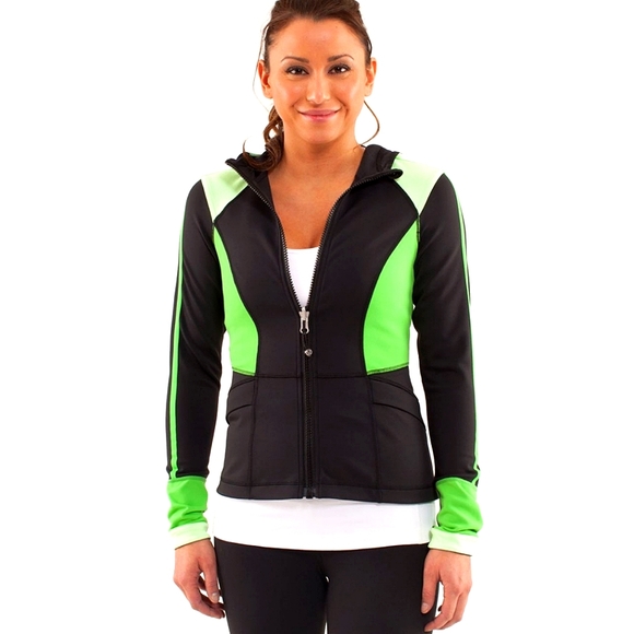 Lululemon Studio Surf Jacket Size 6 Black / Faded Zap / Frond - Picture 16 of 16